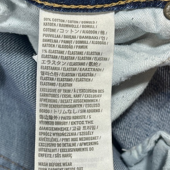 Abercrombie & Fitch Women's W29 L33 Blue Denim Distressed Ripped Jeans - Picture 7 of 10